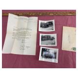 1955 Letter with 1945 Photos and Envelope