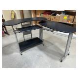 Black Adjustable Computer Desk