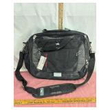 Black Rio Tricot Nylon Messenger Bag