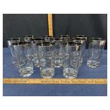 12/1960s Kimiko highball glasses.