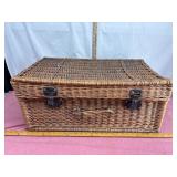 Wicker Storage Basket with Latches