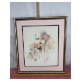 Framed Signed Needlework Artwork