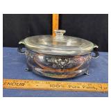 Silver-Plated Serving Dish with Lid