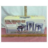 3-Piece Stainless Steel Storage Set