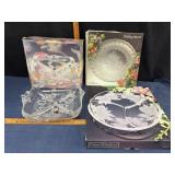 Three Decorative Glassware Items