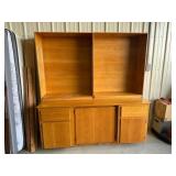 Wooden Hutch With Six Shelves