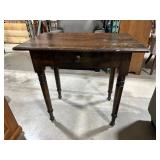 Wooden Table With Single Drawer