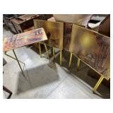 Four Folding Tray Tables