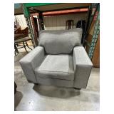 Gray Upholstered Armchair