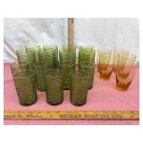Green and Amber Glasses