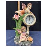 2001 Natelia Fairy Figurine Quartz Clock