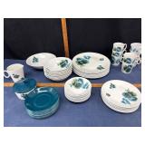Ridgway Ironstone Blue Vista Dish Set