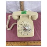 Vintage Ivory Rotary Dial Desk Northern Telecom