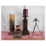 Candleholders with Display Stand
