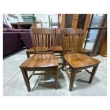 5 Wooden Dining Chairs