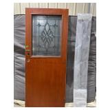 Wooden Door with Side Panel Glass