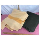 Two Pure Wool Blankets