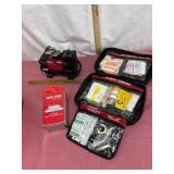 First Aid Kits and Motomaster Compressor