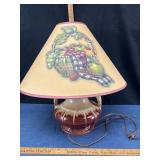 Ceramic Table Lamp with Fruit Shade