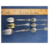 Six Sterling Souvenir Spoons
