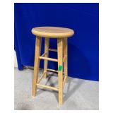 Solid Wood Round Bar Stool