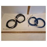 10ï¿½ PEAVEY ï¿½ï¿½ Patch Cables ï¿½ Tested x 4