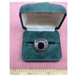 Vintage Sterling Daimler Chrysler Mans Ring With