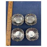 Four Sterling Silver Dishes