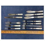 Mother-of-Pearl Flatware and Misc
