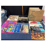 Vinyl Records in Box