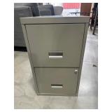 Two-Drawer Metal Filing Cabinet