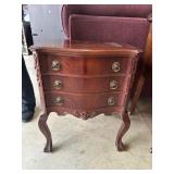 Mahogany Three-Drawer Side Table