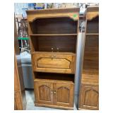 Bookshelf With Drop-Down Desk