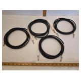 10ï¿½ RODAM Professional Guitar Cables ï¿½ Tested x 4