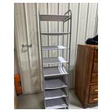 Gray Multi-Tier Fabric Shelf