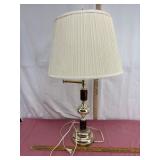 Metal and Wood Table Lamp