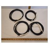 10ï¿½ RODAM Professional Guitar Cables ï¿½ Tested x 4