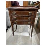 Three-Drawer Wooden Side Table