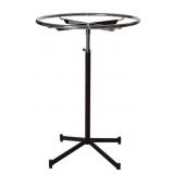 Barely used retail round black and chrome