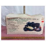 13-Piece Porcelain Enamel Camping Set