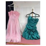 Green and Pink Dresses Assortment