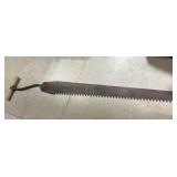 Vintage Hand-Powered Logging Saw