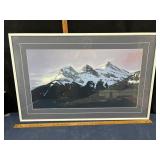 Framed Mountain Landscape Print
