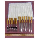 Bristol Marbled Butterscotch Bakelite Handles -