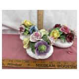 English Porcelain Floral Decor
