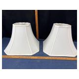 White Fabric Lampshades