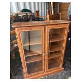 Wooden Display Cabinet With Shelves