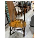 Wooden Windsor-Style Chair