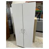 White Storage Cabinet with Shelves