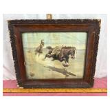 Framed Western Horse Artwork
